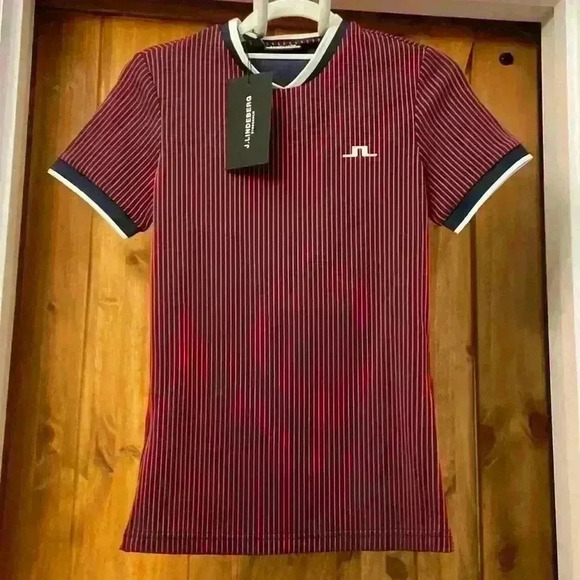 J Lindeberg Women’s Parvin Short Sleeve Top in Barbados cherry XS - Picture 1 of 7